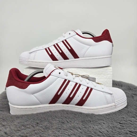 New adidas Superstar 'Embroidered Red Stripes' Men's Shoes Size 11 - Picture 6 of 8